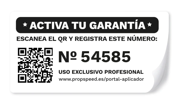 Etiqueta registro Propspeed